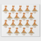 Countryside Fox Daisy Baby Shower Farmhouse Geschenkpapier (Flach)