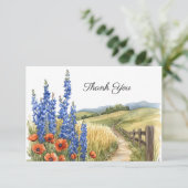 Countryside Funerary Bereavement Foto Vielen Dank Dankeskarte (Stehend Vorderseite)