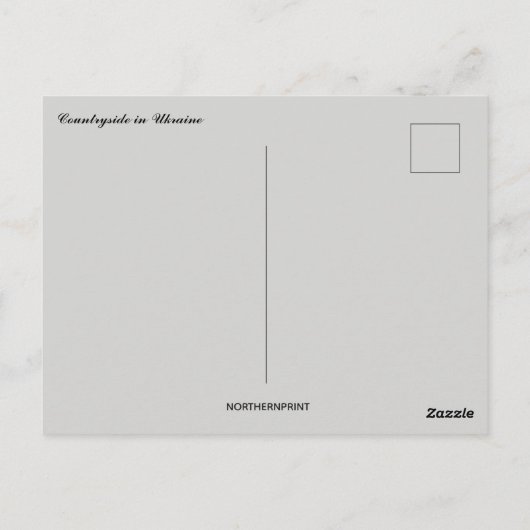 Countryside in Ukraine Postkarte (Rückseite)