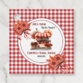 Countryside Picnic Gingham Brautparty Geschenkanhänger (Vorderseite)