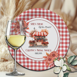 Countryside Picnic Gingham Brautparty Pappteller