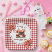 Countryside Picnic Gingham Brautparty Pappteller (Party)