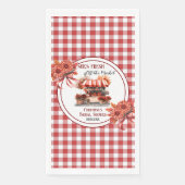 Countryside Picnic Gingham Brautparty Serviette (Vorderseite)