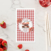 Countryside Picnic Gingham Brautparty Serviette (Beispiel)
