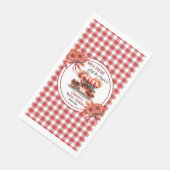 Countryside Picnic Gingham Brautparty Serviette (Ecke)