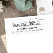 Countryside Rustic Farmhouse Return Address