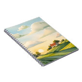 Countryside Sunset Hills Notebook Notizblock (Rechte Seite)