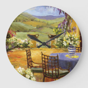 Countryside Terrace Große Wanduhr