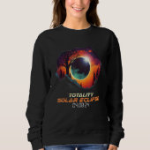 Countryside Total Solar Eclipse 2024 Totality Sweatshirt (Vorderseite)