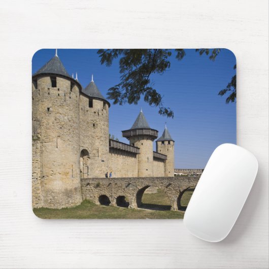 Counts Castle, Carcassonne, Aude, Languedoc, Mousepad (Mit Mouse)
