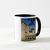 Counts Castle, Carcassonne, Aude, Languedoc, Tasse (VorderseiteRechts)