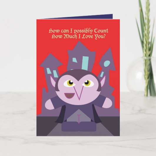 Count's Halloween Card Karte (Vorderseite)