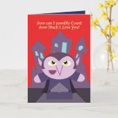 Count's Halloween Card Karte (Gelbe Blume)