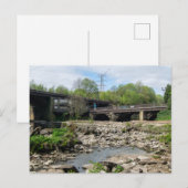 County Bridge and the River Calder, Sowerby Bridge Postkarte (Vorne/Hinten)