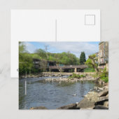 County Bridge and the River Calder, Sowerby Bridge Postkarte (Vorne/Hinten)