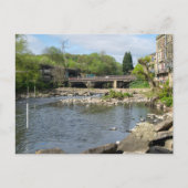 County Bridge and the River Calder, Sowerby Bridge Postkarte (Vorderseite)