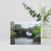 County Bridge und der River Calder, Sowerby Bridge Postkarte (Stehend Vorderseite)