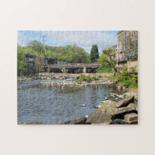 County Bridge und der River Calder, Sowerby Bridge Puzzle