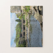 County Bridge und der River Calder, Sowerby Bridge Puzzle (Vertikal)