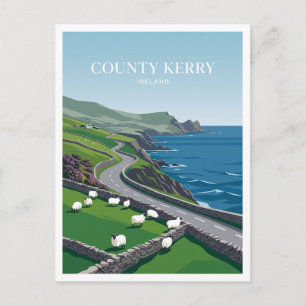 County Kerry — Dingle-Halbinsel Küstenstraße Postkarte