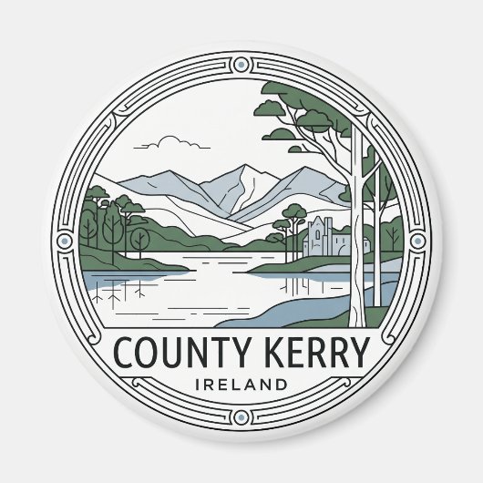 County Kerry Killarney Irland Magnet (Vorne)