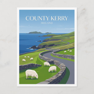 County Kerry — Slea Head Küstenweiden Dingle Postkarte