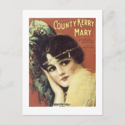 County Kerry wird ins Deutsche als Grafschaft Kerr Postkarte (Vorderseite)