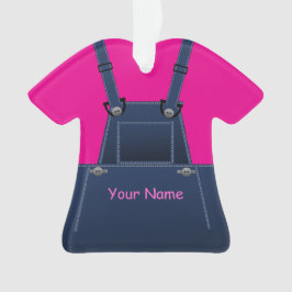 County Overalls Hot Pink Weihnachtsdekoration Ornament
