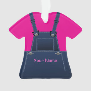 County Overalls Hot Pink Weihnachtsdekoration Ornament