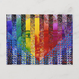 Counundrum I - Rainbow Woman Postkarte