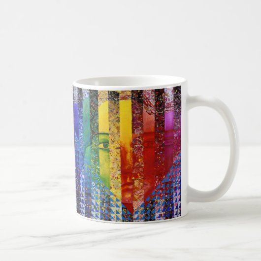 Counundrum I - Regenbogen-Frau Kaffeetasse (Rechts)