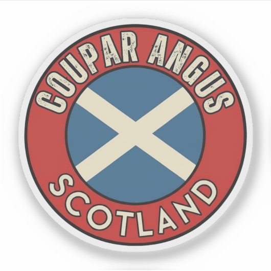 Coupar Angus, Schottland Aufkleber (Vorderseite)