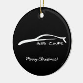 CoupéG35 brushstroke-Weihnachtsverzierung Keramikornament (Links)
