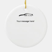 CoupéG35 brushstroke-Weihnachtsverzierung Keramikornament (Hinten)