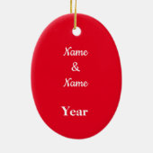 Coupels erste Weihnachtsdekoration Keramik Ornament (Hinten)