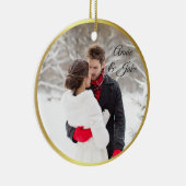 Coupels erste Weihnachtsfeier Keramik Ornament (Rechts)