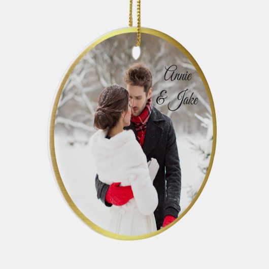 Coupels erste Weihnachtsfeier Keramik Ornament (Rechts)