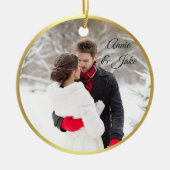 Coupels erste Weihnachtsfeier Keramik Ornament (Vorne)