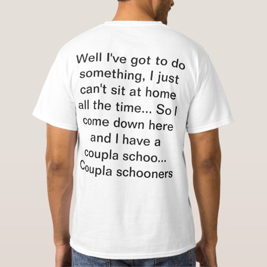 Coupla Schooners T-Shirt (Rückseite)