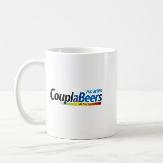 Couplabeers Couple Of Beers Funny Meme Fast Acting Kaffeetasse (Links)