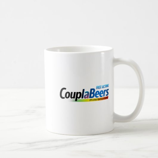 Couplabeers Couple Of Beers Funny Meme Fast Acting Kaffeetasse (Rechts)