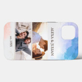 Couple 2 Fotos Benutzerdefinierter Personalisierte Case-Mate iPhone Hülle (Rückseite (Horizontal))