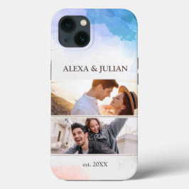 Couple 2 Fotos Benutzerdefinierter Personalisierte Case-Mate iPhone Hülle