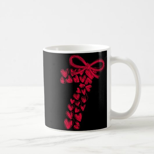 Couple 7 67 - Cute Six Seven Hearts Matching 67 Va Kaffeetasse (Rechts)