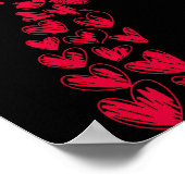 Couple 7 67 - Cute Six Seven Hearts Matching 67 Va Poster (Ecke)