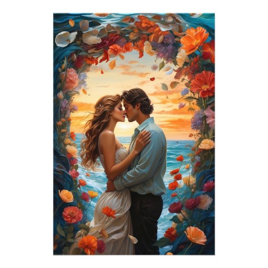 *~* Couple Arch Fantasy Romantischer AP51 Ozean Fotodruck (Vorne)