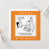 Couple Argue über Sudoku Cartoon Karte (Vorderseite/Rückseite Beispiel)