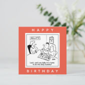 Couple Argue über Sudoku Cartoon Karte (Stehend Vorderseite)