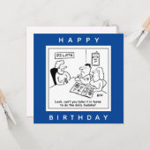 Couple Argue über Sudoku Cartoon Karte (Vorderseite/Rückseite Beispiel)