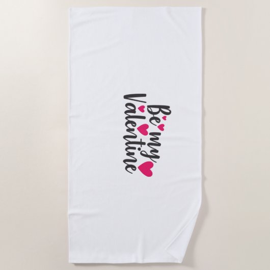 Couple Art be My Valentine Strandtuch (Vorderseite)